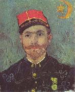 Vincent Van Gogh Portrait of Paul-Eugene Milliet, Second Lieutenant of the Zouaves china oil painting artist
